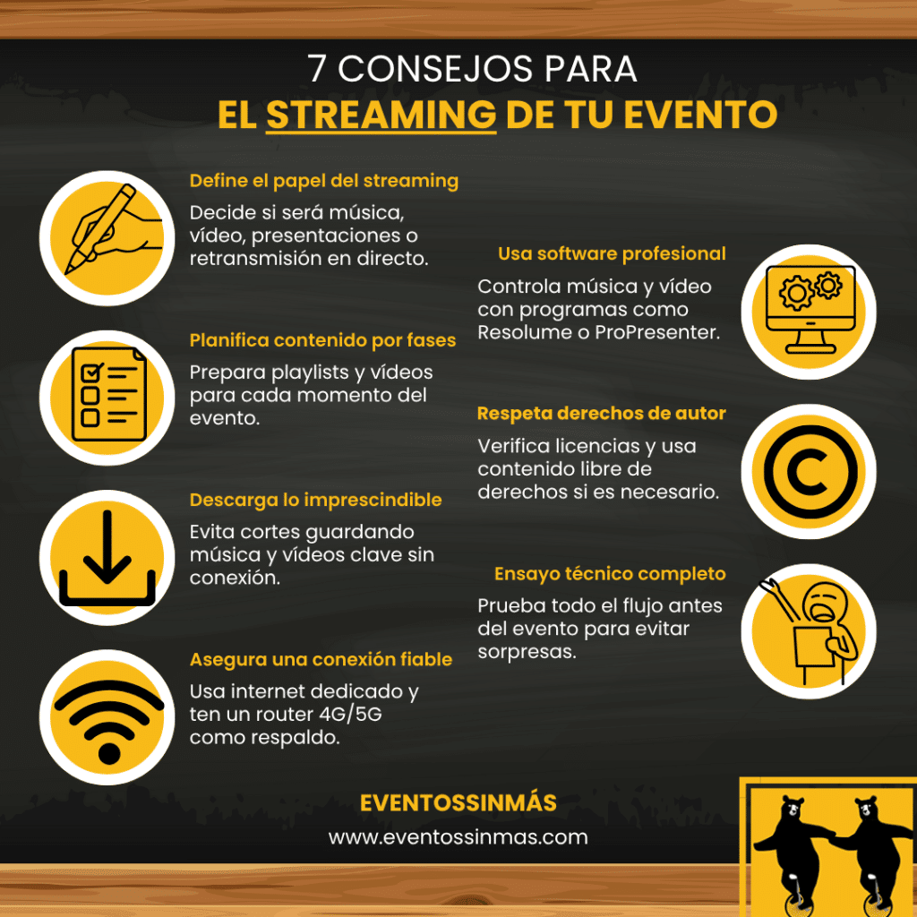 7 consejos para organizar el streaming de tu evento 7 consejos para organizar el streaming de tu evento