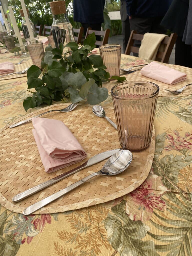 Detalle mesa comida de empresa Begonia´s Garden Detalle mesa comida de empresa Begonia´s Garden